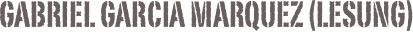 Gabriel Garcia Marquez (Lesung)